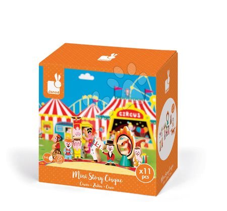 Ruční práce a tvoření - Dřevěná pohádka Cirkus Mini Story Janod - 3