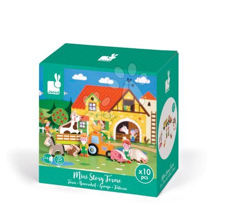 Zemědělské stroje - Dřevěná pohádka Život na farmě Mini Story Janod - 3
