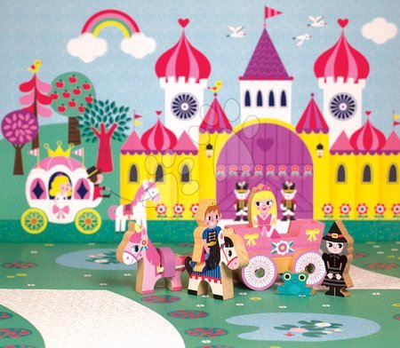 Ruční práce a tvoření - Dřevěná pohádka Princezna a princ Mini Story Janod - 2