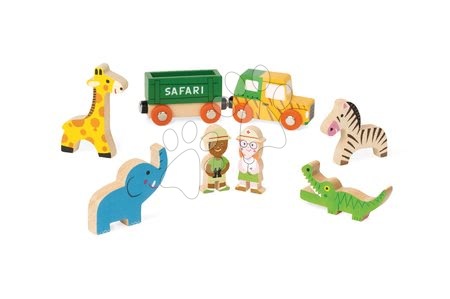 Garáže  - Dřevěná pohádka Safari Park Mini Story Janod - 1