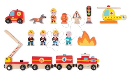 Autodráhy - Dřevěná stavebnice Vlaková dráha Story Express Janod - 3