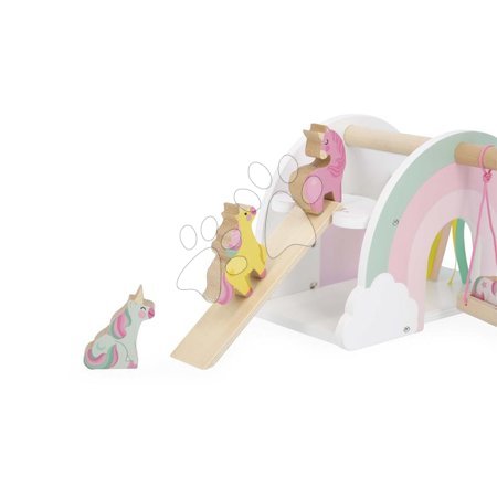 Дървени къщички - Дървена къщичка за еднорози Unicorn House Janod - 3