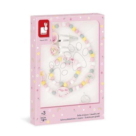 Ръчни работи и творчество - Комплект бижута Еднорог Unicorn Jewelry Set Janod - 6