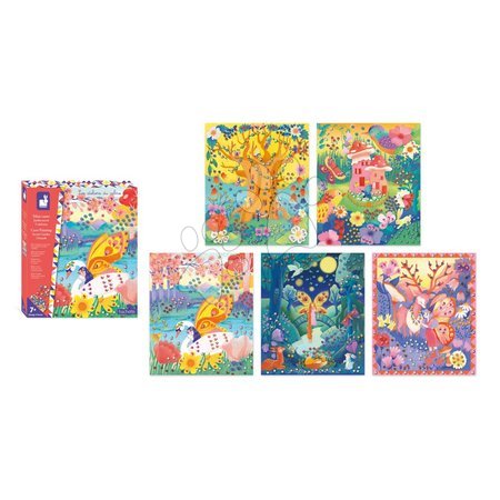 Trabalhos manuais e criação - Maxi conjunto criativo Criação com massa de polímero Jardim Secreto Cane Painting Secret Garden Janod - 9