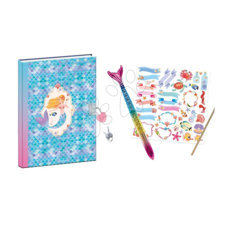 Prace ręczne i tworzenie - Tajný zápisník so zámkom Magický oceán Secret Notebook Magic Ocean Janod - 1