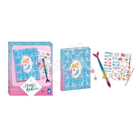 Prace ręczne i tworzenie - Tajný zápisník so zámkom Magický oceán Secret Notebook Magic Ocean Janod - 11