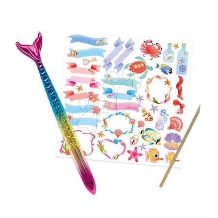 Prace ręczne i tworzenie - Tajný zápisník so zámkom Magický oceán Secret Notebook Magic Ocean Janod - 9