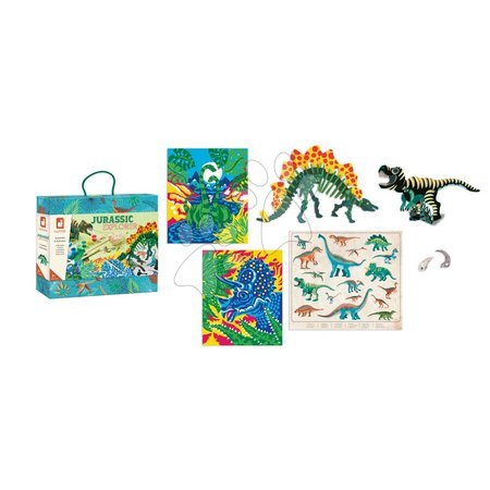 Lucru manual și creație - Set creativ Maxi Dinozauri Jurassik Explorer Atelier Janod - 7