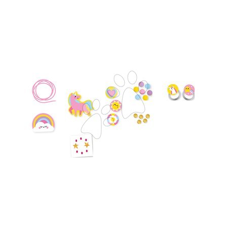 Lucru manual și creație - Set pentru confecționarea bijuteriilor - Mărgele din lemn Țara curcubeului Wooden Jewellery Rainbow Land Atelier Janod - 4