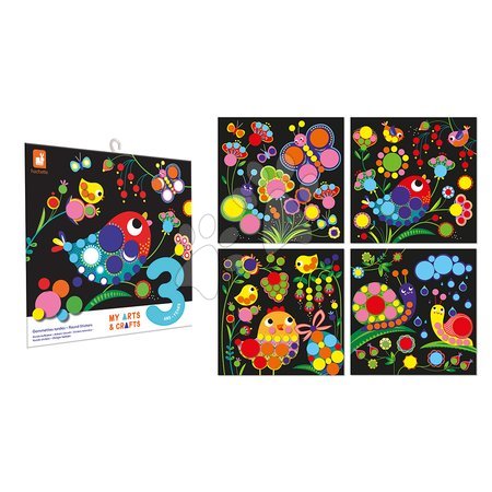 Ръчни работи и творчество - Мини креативен комплект Кръгли стикери Round Stickers My Arts & Crafts Atelier Janod - 3