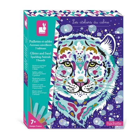 Ръчни работи и творчество | Страница 3 - Maxi kreatívna sada Trblietavé piesky Zvieratká Glitter and Sand Sparkling Animals Atelier Janod