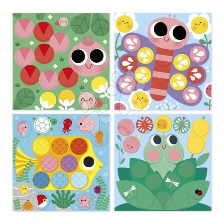 Lucru manual și creație - Set creativ mini Autocolante rotunde Stickers My Arts & Crafts Atelier Janod - 2