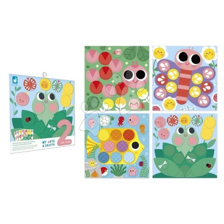 Lucru manual și creație - Set creativ mini Autocolante rotunde Stickers My Arts & Crafts Atelier Janod - 1