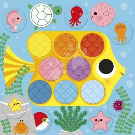 Lucru manual și creație - Set creativ mini Autocolante rotunde Stickers My Arts & Crafts Atelier Janod - 5