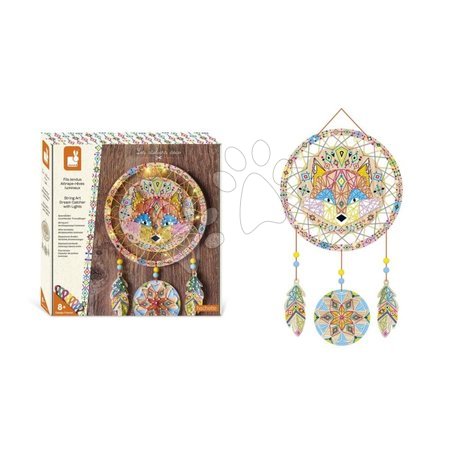 Ръчни работи и творчество - Maxi Kreatívna sada Lapač slnka so svetielkami String Art Dream Catcher with Lights Atelier Janod_1
