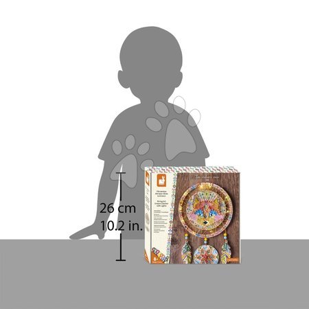 Lucru manual și creație - Maxi set creativ – Captator de soare cu lumini String Art Dream Catcher with Lights Atelier Janod - 4
