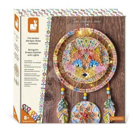 Ръчни работи и творчество - Maxi Kreatívna sada Lapač slnka so svetielkami String Art Dream Catcher with Lights Atelier Janod