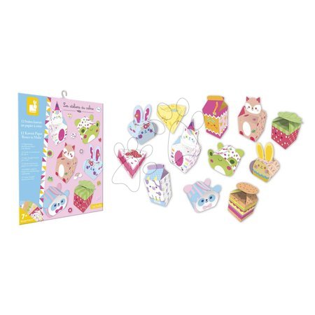 Arts & crafts sets - Mini kreatívna sada Origami Kawaii Paper Boxes Atelie Janod - 1