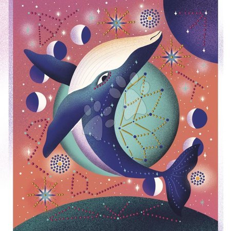Kreslení a malování - Maxi kreatívna sada 3D Maľovanie bodkami Pointillism 3D Painting Cosmic Animals Atelier Janod - 5