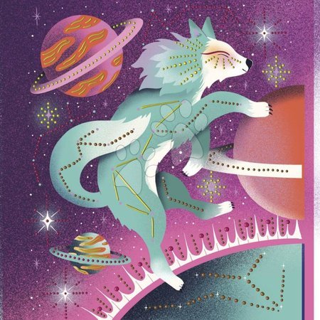Kreslení a malování - Maxi kreatívna sada 3D Maľovanie bodkami Pointillism 3D Painting Cosmic Animals Atelier Janod - 9