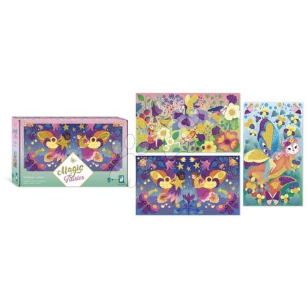 Lucru manual și creație - Set creativ midi Sclipici Zâne magice Glitter Magic Fairies Atelier Janod - 2