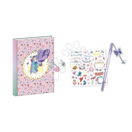Trabalhos manuais e criação - Kit criativo midi Caderno secreto com fecho Fadas mágicas Secret Notebook Magic Fairies Atelier Janod - 4