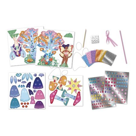 Kézimunka és alkotás - Kreatív készlet feladatokkal Mágikus tündérek Multi-activities Magic Fairies Atelier Janod - 12