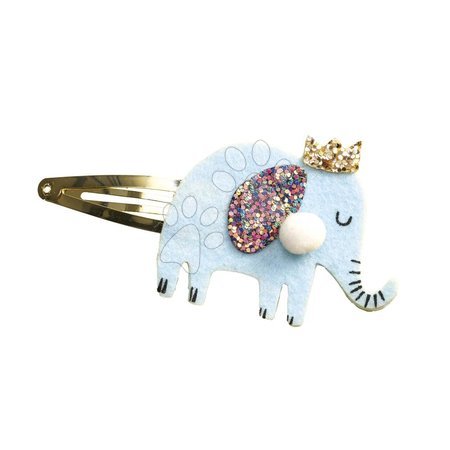 Lucru manual și creație - Set pentru fabricarea bijuteriilor Agrafe de păr Animale exotice Glitter Hair Clips Exotic Animals Atelier Janod - 8