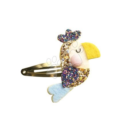Lucru manual și creație - Set pentru fabricarea bijuteriilor Agrafe de păr Animale exotice Glitter Hair Clips Exotic Animals Atelier Janod - 7
