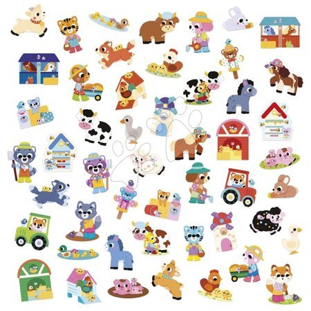 Креативни и дидактически играчки | Страница 26 - Veľké samolepky Farma Farm Animals Big Stickers Janod_1