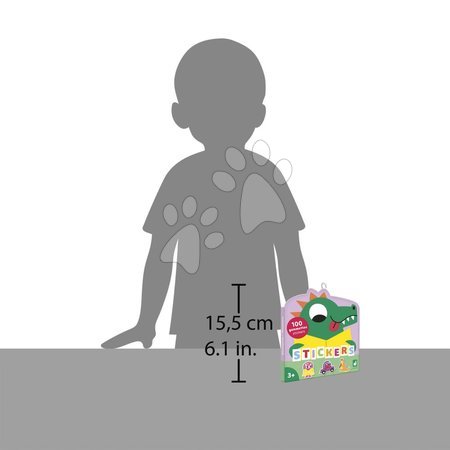 Kézimunka és alkotás - Matricák Dínók Stickers Janod - 6
