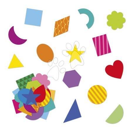 Trabalhos manuais e criação - Autocolantes Formas Geométricas Geometric Shapes Stickers Janod - 5