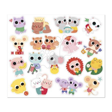 Ръчни работи и творчество - Самозалепващи стикери на малки животни Baby Animals Stickers Janod - 8