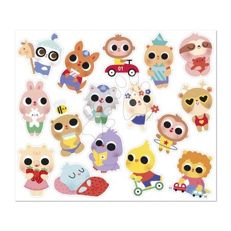 Ръчни работи и творчество - Самозалепващи стикери на малки животни Baby Animals Stickers Janod - 10