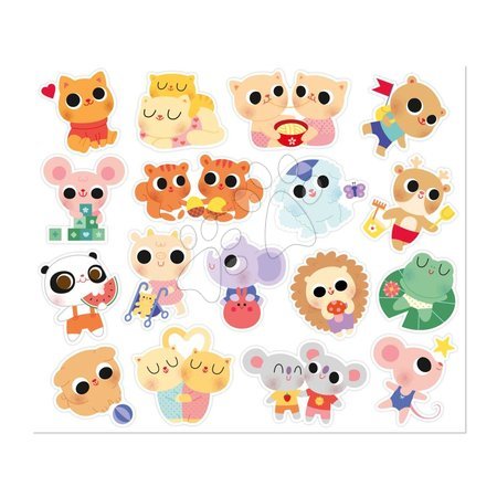 Ръчни работи и творчество - Самозалепващи стикери на малки животни Baby Animals Stickers Janod - 14