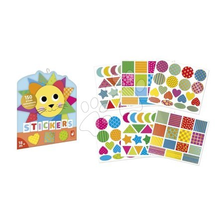 Ръчни работи и творчество - Самозалепващи стикери Геометрични форми Geometric Shapes Stickers Janod - 2