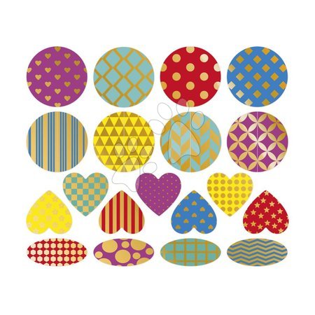 Ръчни работи и творчество - Самозалепващи стикери Геометрични форми Geometric Shapes Stickers Janod - 4