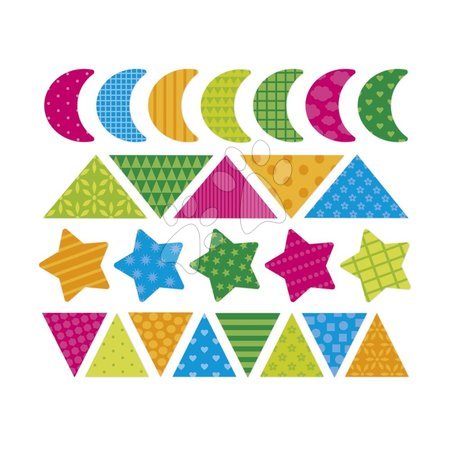 Ръчни работи и творчество - Самозалепващи стикери Геометрични форми Geometric Shapes Stickers Janod - 6