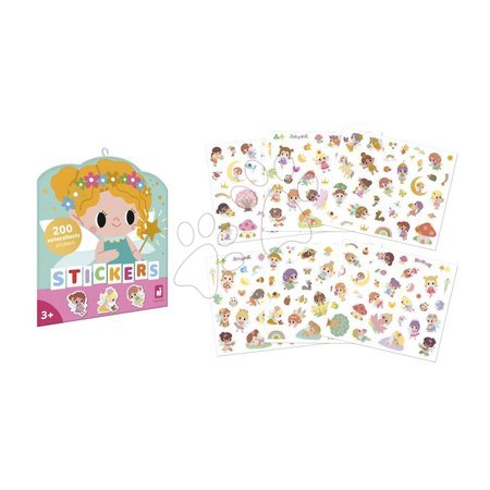 Ръчни работи и творчество - Самозалепващи стикери Феи Fairies Stickers Janod - 4