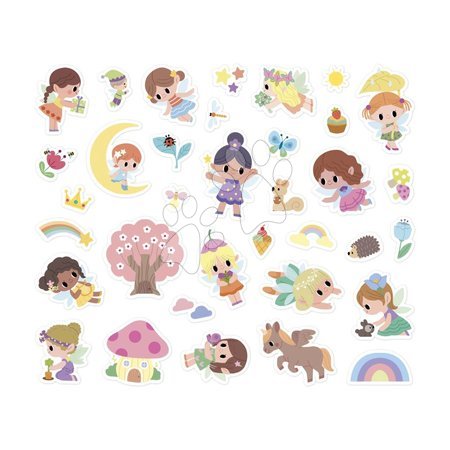 Ръчни работи и творчество - Самозалепващи стикери Феи Fairies Stickers Janod - 8