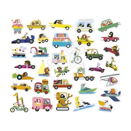 Ръчни работи и творчество - Самозалепващи се стикери Превозни средства Vehicles Stickers Janod - 12