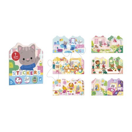 Ръчни работи и творчество - Книга със стикери Дом The House Stickers Book Janod - 4