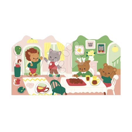 Ръчни работи и творчество - Книга със стикери Дом The House Stickers Book Janod - 18