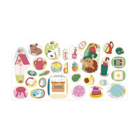 Ръчни работи и творчество - Книга със стикери Дом The House Stickers Book Janod - 19