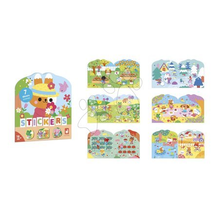 Ръчни работи и творчество - Книга със стикери Vidiek The Countryside Stickers Book Janod - 3