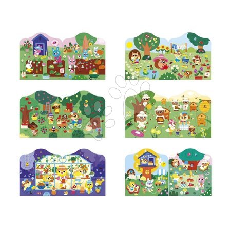 Lucru manual și creație - Carte de autocolante Grădină The Garden Stickers Book Janod - 1