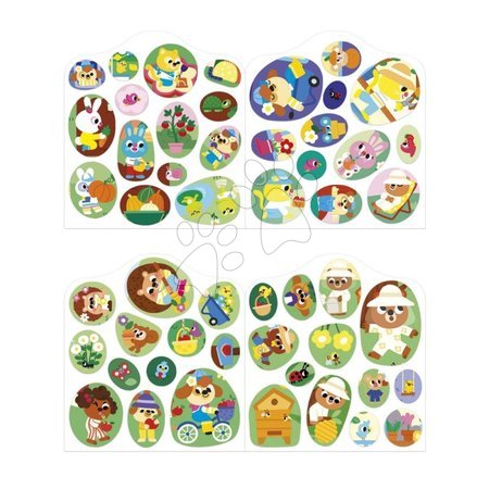 Lucru manual și creație - Carte de autocolante Grădină The Garden Stickers Book Janod - 3