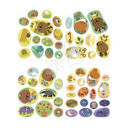Kézimunka és alkotás - Matricás könyv Erdő The Forest Stickers Book Janod - 3