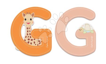 Dojčenské potreby - Drevené písmeno G Sophie The Giraffe Janod