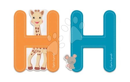 Kojenecké potřeby - Dřevěné písmeno H Sophie The Giraffe Janod